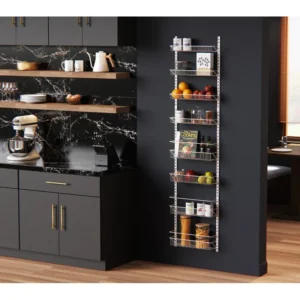 8-Tier White Wire Wall or Door Rack